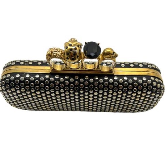 Alexander McQueen Skull Leather Clutch - Picture 2 of 12